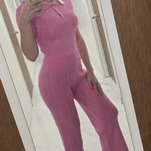 Pink Classy Two-Piece Set