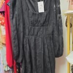 long sleeves with woven flowers – Dress